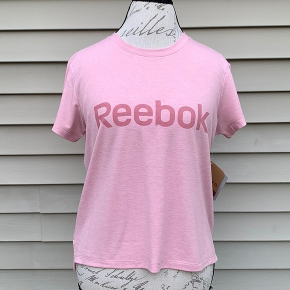 REEBOK Zephyr Heather Relaxed Glow Crop Tee - Picture 1 of 14